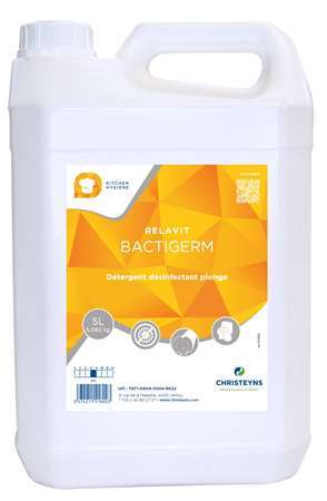 Image de RELAVIT BACTIGERM Plonge manuelle désinfectante - Bidon 5L