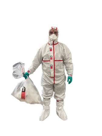 Image de Kit amiante gant lunette masque sac surbotte combinaison XL
