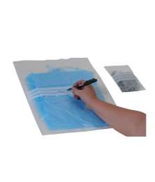 Image de Sachets POLYZIP bandes blanches 50µ 180x250mm - 1000u