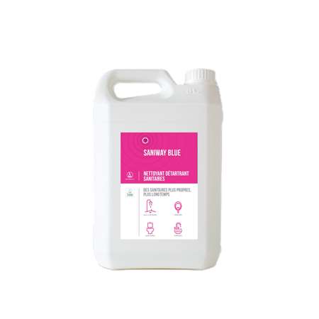 Image de SANIWAY BLUE - Nettoyant détartrant sanitaires - Bidon 5L