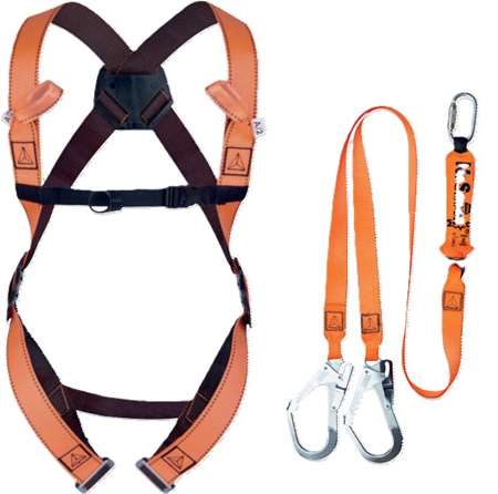 Image de Kit antichute avec longe absorbeur d'énergie double S/M/L