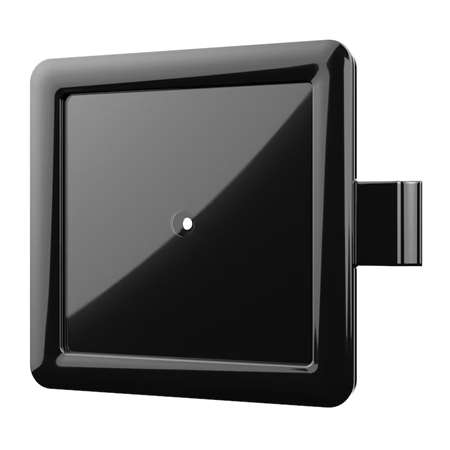 Image de Support de signalisation savon et désinfectant Noir (S4-S5)