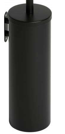 Image de BROSSE WC + SUPPORT MURAL NOIR MAT