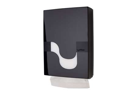 Image de Distributeur MEGAMINI Noir Essuie-Mains plié SLIM