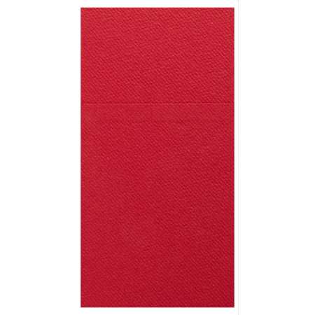 Image de Pochettes à couverts Célisoft® 40x40 Lunch ROUGE - Colis 500